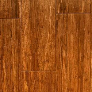 Islander Carbonized 5/16 in. Thick x 3-3/4 in. Wide x Random Length Solid Strand Woven Bamboo Flooring (35 sq. ft. / case)-11-1-007 204907505