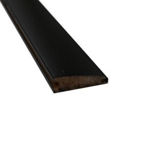 Islander Stained Ebony 9/16 in. Thick x 2 in. Wide x 72-3/4 in. Length Strand Bamboo Reducer Molding-6670EBO-2 205748665