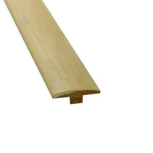 Islander Stained White 1/2 in. Thick x 2 in. Wide x 72-3/4 in. Length Strand Bamboo T-Molding-6671-4WHI 205396850