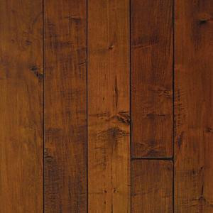 Millstead Hand scraped Maple Spice 1/2 in. Thick x 5 in. Wide x Random Length Engineered Hardwood Flooring (31 sq. ft. / case)-PF9590 202617788