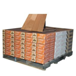 Millstead Hickory Natural 3/8 in. Thick x 4-1/4 in. Wide x Random Length Engineered Click Wood Flooring (480 sq. ft. / pallet)-PF9394-24P 203675588