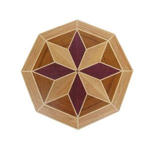 PID Floors 3/4 in. Thick x 36 in. Wide Octagon Medallion Unfinished Decorative Wood Floor Inlay MT010-MT0101 203424575