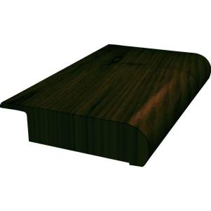 Shaw Chocolate Saddle 13/16 in. Thick x 2 in. Wide x 78 in. Length Overlap Stair Nose Molding-DH67400979 203260525