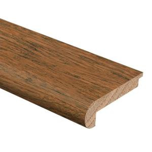 Zamma Hand Scraped Strand Woven Bamboo Harvest 3/8 in. Thick x 2-3/4 in. Wide x 94 in. Length Hardwood Stair Nose Molding-014382082585 205415456