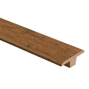 Zamma HS Strand Woven Bamboo Harvest 3/8 in. Thick x 1-3/4 in. Wide x 94 in. Length Hardwood T-Molding-014002022585 205415433