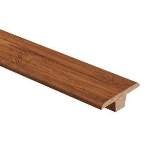 Zamma Strand Woven Bamboo Harvest/Dark Honey 3/8 in. Thick x 1-3/4 in. Wide x 94 in. Length Wood T-Molding-01400202942511 203404174