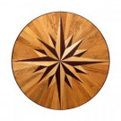 PID Floors 3/4 in. Thick x 24 in. Wide Circular Medallion Unfinished Decorative Wood Floor Inlay MC011-MC0110 203424571