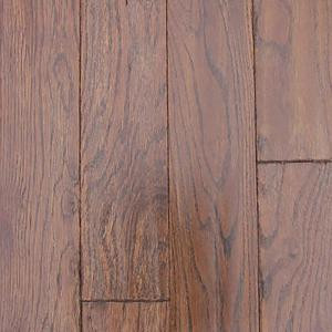 Blue Ridge Hardwood Flooring Oak Molasses Hand Sculpted Solid Hardwood Flooring - 5 in. x 7 in. Take Home Sample-MU-719816 300522208