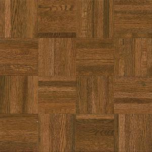 Bruce Natural Oak Parquet Gunstock 5/16 in. Thick x 12 in. Wide x 12 in. Length Hardwood Flooring (25 sq. ft. / case)-112120 203400062