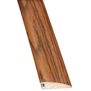 Heritage Mill Brushed Oak Antique Brown 3/8 in. Thick x 2 in. Wide x 78 in. Length Hardwood Flush Mount Reducer Molding-LM7262 206297677