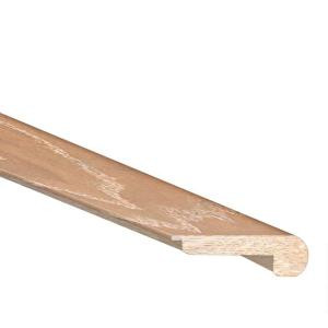 Heritage Mill Brushed Oak Biscotti 3/8 in. Thick x 2.4 in. Wide x 78 in. Length Hardwood Flush Mount Stair Nose Molding-LM7332 206291726