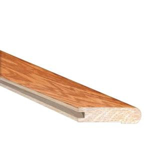 Heritage Mill Oak Golden 3/4 in. Thick x 3 in. Wide x 78 in. Length Hardwood Flush Mount Stair Nose Molding-LM7013 206320688
