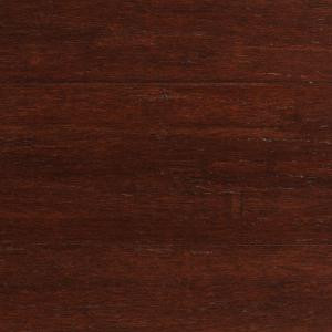 Home Decorators Collection Strand Woven Dark Mahogany 3/8 in. x 5-1/8 in. Wide x 36 in. Length Click Engineered Bamboo Flooring (25.625 sq.ft/case)-AM1311E 205170911