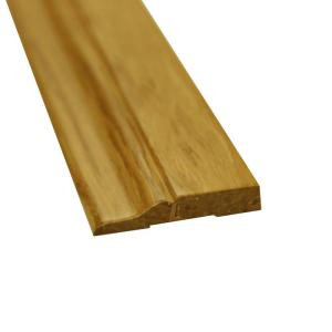 Islander Natural 1/2 in. Thick x 3 in. Wide x 72-3/4 in. Length Strand Bamboo Wall Base Molding-6666-31N 205407621