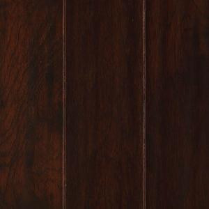 Mohawk Chocolate Hickory 1/2 in. T x 5.25 in. W x Random L Soft Scraped Engineered UNICLIC Hardwood Flooring (23 sq. ft./case)-HUHS5-11 203950110