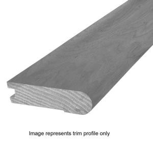 Mohawk Hickory Charcoal 13/16 in. Thick x 3 in. Wide x 84 in. Length Hardwood Flush Stair Nose Molding-HFSTC-05393 206922799