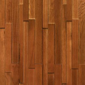Nuvelle Take Home Sample - Deco Strips Saddle Engineered Hardwood Wall Strips - 5 in. x 7 in.-SC-194840 300234480