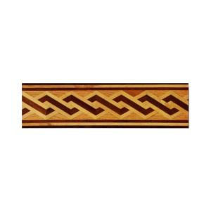 PID Floors Helix Design 3/4 in. Thick x 6 in. Wide x 48 in. Length Hardwood Flooring Unfinished Decorative Border-MB002 203672338