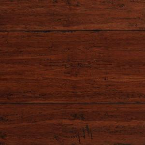 Take Home Sample - Strand Woven Dark Carmel Solid Bamboo Flooring - 5 in. x 7 in.-AA-170962 205515468