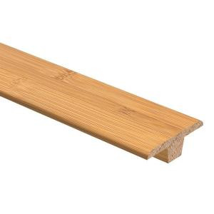 Zamma Bamboo Toast 3/8 in. Thick x 1-3/4 in. Wide x 94 in. Length Wood T-Molding-01400202942516 203277274