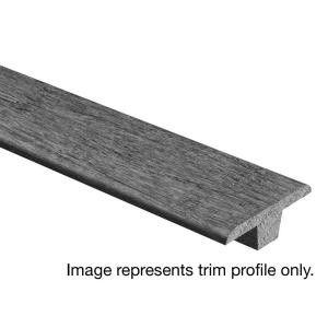 Zamma Scraped Timber Oak 3/8 in. Thick x 1-3/4 in. Wide x 94 in. Length Hardwood T-Molding-014003022714 206117163