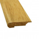 Islander Natural 7/16 in. Thick x 3-5/8 in. Wide x 72-3/4 in. Length Strand Bamboo Overlap Stair Nose Molding-6666-33N 205166554