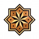 PID Floors 3/4 in. Thick x 24 in. Wide Star Medallion Unfinished Decorative Wood Floor Inlay MS003-MS0030 203424568
