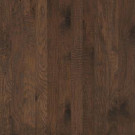 Shaw Take Home Sample - Hand Scraped Hickory Drury Lane Chocolate Engineered Hardwood Flooring - 5 in. x 7 in.-SH-252690 204639962