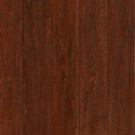 Take Home Sample - American Vintage Black Cherry Oak Solid Scraped Hardwood Flooring - 5 in. x 7 in.-BR-662650 205386621