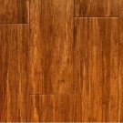 Take Home Sample - Handscraped Carbonized Strand Engineered Bamboo Flooring - 5 in. x 7 in.-WM-907533 205639813