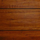 Take Home Sample - Strand Woven Distressed Dark Honey Click Lock Bamboo Flooring - 5 in. x 7 in.-LH-112454 205515108
